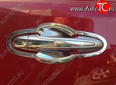 2 999 р. Накладки на внешние ручки дверей СТ Toyota RAV4 XA40 5 дв. дорестайлинг (2012-2015) (Неокрашенные)  с доставкой в г. Белгород