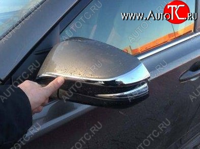 2 999 р. Накладки на зеркала CT v2 Toyota RAV4 XA40 5 дв. дорестайлинг (2012-2015) (Неокрашенные)  с доставкой в г. Белгород
