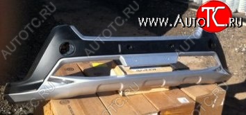 5 949 р. Накладка на передний бампер SuvStyle v2 Toyota RAV4 XA40 5 дв. дорестайлинг (2012-2015) (Неокрашенная)  с доставкой в г. Белгород