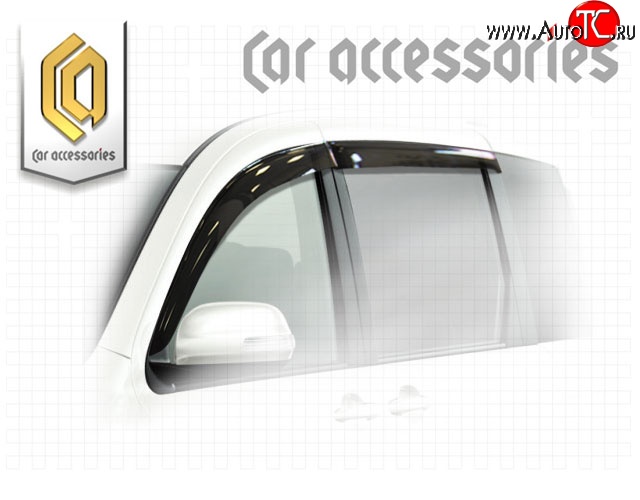 2 199 р. Комплект дефлекторов окон CA-Plastic Toyota Sienta NCP80 дорестайлинг (2003-2006) (Classic полупрозрачный, Без хром.молдинга)  с доставкой в г. Белгород