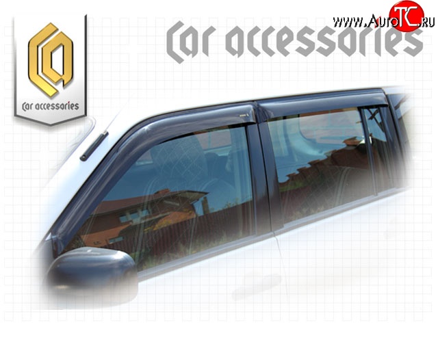 2 159 р. Комплект дефлекторов окон CA-Plastic Toyota Succeed дорестайлинг (2002-2014) (Classic полупрозрачный, Без хром.молдинга, Крепление скотч)  с доставкой в г. Белгород