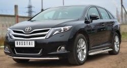12 999 р. Одинарная защита переднего бампера диаметром 42 мм SLITKOFF Toyota Venza GV10 рестайлинг (2012-2016)  с доставкой в г. Белгород. Увеличить фотографию 4