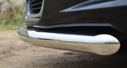 13 649 р. Одинарная защита переднего бампера диаметром 57 мм SLITKOFF Toyota Venza GV10 рестайлинг (2012-2016) (нержавейка полированная)  с доставкой в г. Белгород. Увеличить фотографию 3