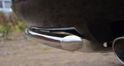 6 399 р. Одинарная защита заднего бампера из трубы диаметром 42 мм SLITKOFF  Toyota Venza  GV10 (2012-2016) рестайлинг  с доставкой в г. Белгород. Увеличить фотографию 3
