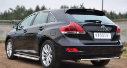 6 399 р. Одинарная защита заднего бампера из трубы диаметром 42 мм SLITKOFF  Toyota Venza  GV10 (2012-2016) рестайлинг  с доставкой в г. Белгород. Увеличить фотографию 4