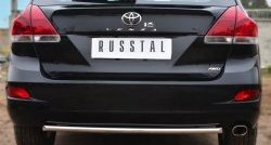 Одинарная защита заднего бампера из трубы диаметром 42 мм SLITKOFF Toyota Venza  GV10 (2012-2016) рестайлинг