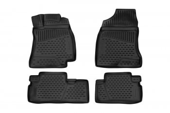 Комплект 3D ковриков салона Element (полиуретан, правый руль) Toyota Wish  XE20 (2009-2017) дорестайлинг, рестайлинг (Черные)
