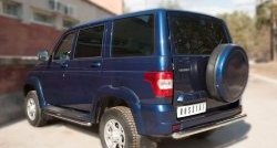 11 899 р. Одинарная защита заднего бампера из трубы диаметром 63 мм SLITKOFF  Уаз Патриот ( 3163 5-дв.,  3163 5 дв.) (2014-2025) 1-ый рестайлинг, 2-ой рестайлинг  с доставкой в г. Белгород. Увеличить фотографию 4