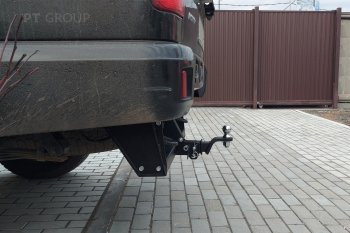 11 849 р. Фаркоп PT GROUP /съемный квадрат/UAZ Pickup 2008-/UAZ Profi 2017-(236022,236031(станд),236324) Уаз Патриот 23632 дорестайлинг пикап (2008-2014)  с доставкой в г. Белгород. Увеличить фотографию 6