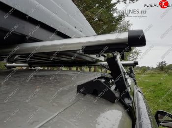 2 999 р. Багажник на крышу INTER D-1 (в обхват дверного проема) Lexus RX 200T AL20 дорестайлинг (2015-2017) (Cтальные поперечины длиной 1200 мм, без обтекателей)  с доставкой в г. Белгород. Увеличить фотографию 2