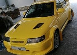 1 999 р. Накладки на капот DK Ford Focus 4 CEW хэтчбэк дорестайлинг (2018-2021) (Неокрашенные)  с доставкой в г. Белгород. Увеличить фотографию 2