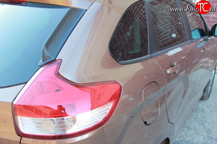859 р. Универсальные боковые спойлера АртФорм Ford Ka 1 (1996-2008) (Цвет чёрный)  с доставкой в г. Белгород