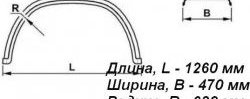 1 259 р. Крыло К-470 (трапеция, усиленное) Master-Plast МАЗ 5440 (1996-2009)  с доставкой в г. Белгород. Увеличить фотографию 2