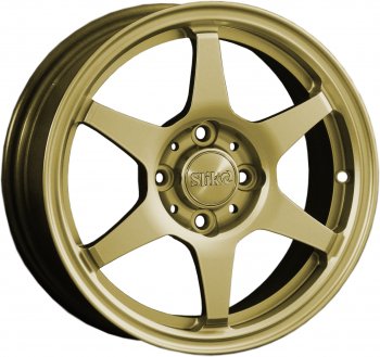 Кованый диск Slik Classik 6x14 (Металлик золотой) Seat Leon 5F хэтчбэк 5 дв. (2012-2016) 5x100.0xDIA57.1xET35.0