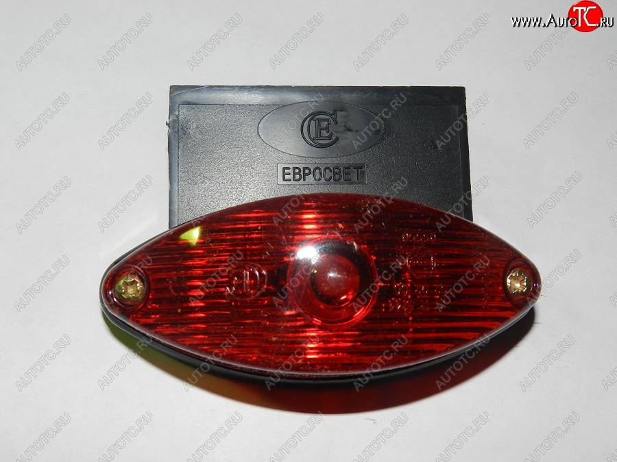 203 р. Фонарь контурный задний Евросвет ГФ 2 (LED и лампа 5 Вт, красный с кронштейном) ВИС 2349 бортовой грузовик рестайлинг (2018-2025) (12В)  с доставкой в г. Белгород
