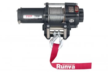 Лебёдка электрическая 3500A lbs 1588 кг Runva Saturn Vue (2002-2007) (стальной трос)