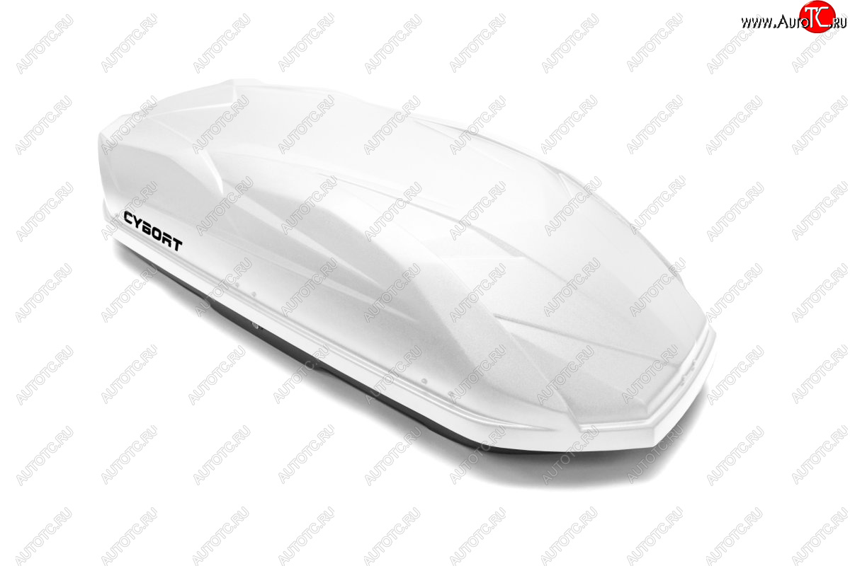 30 999 р. Багажный бокс CYBORT CarNet (460 л/206x86x40 см, двухсторонний, быстросъемные крепления краб) на крышу Dodge Caravan (1996-2000) (белый матовый с защитным покрытием Raptor)  с доставкой в г. Белгород