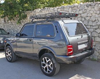 18 499 р. Багажник универсальный (с откидными бортами) АПС Daihatsu Boon M300 хэтчбэк 5 дв. дорестайлинг (2004-2006) (черный)  с доставкой в г. Белгород. Увеличить фотографию 6