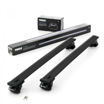 Поперечные дуги рейлингов THULE WingBar (длина дуг 127 см) Dodge Caravan (1996-2000) (цвет: черный)
