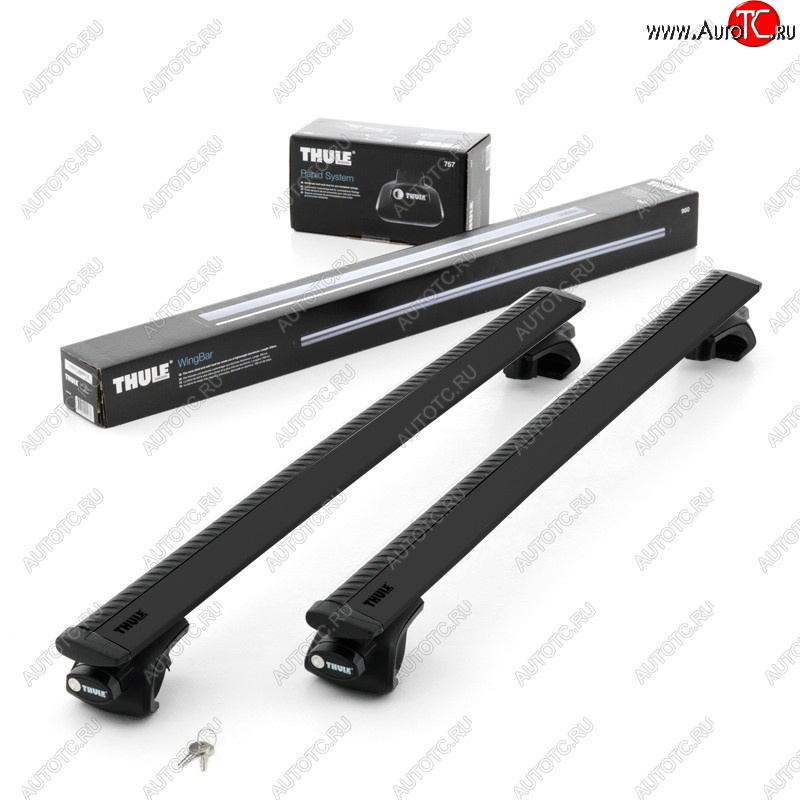 15 449 р. Поперечные дуги рейлингов THULE WingBar (длина дуг 127 см) Dodge Caravan (1996-2000) (цвет: черный)  с доставкой в г. Белгород