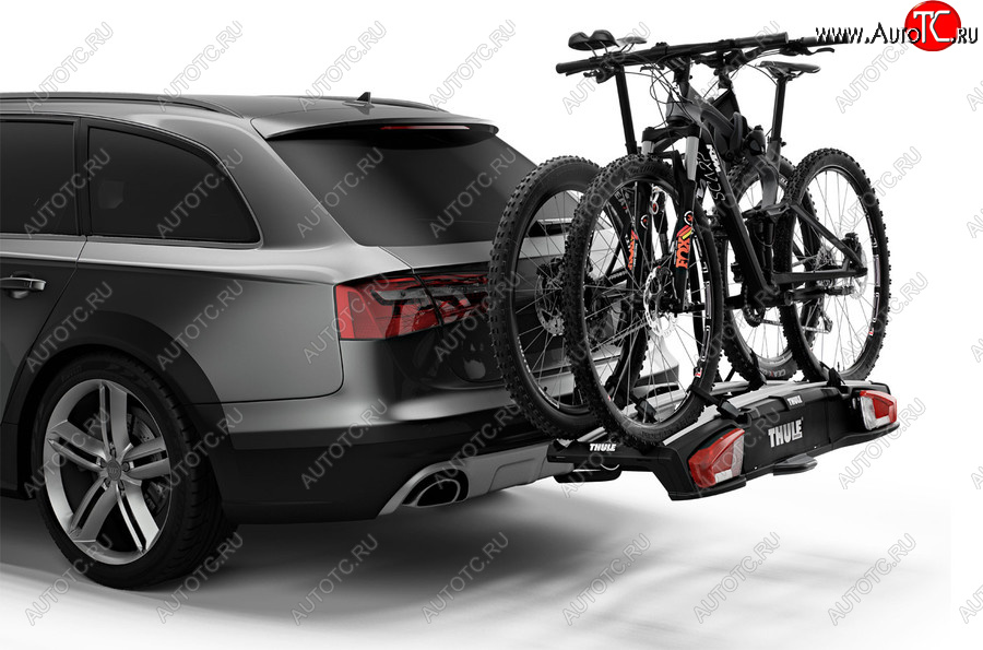 95 999 р. Велобагажник-платформа на фаркоп Thule VeloSpace XT Audi A6 C6 дорестайлинг, универсал (2004-2008) (Для 2-х велосипедов)  с доставкой в г. Белгород