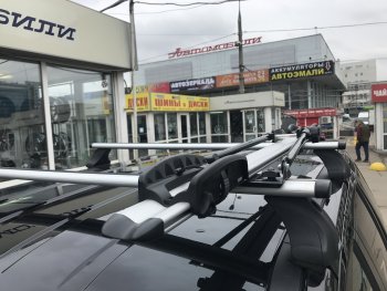 2 249 р. Крепление велосипеда на крышу Inter II (алюминий) SSANGYONG Rexton Y290 (2012-2017)  с доставкой в г. Белгород. Увеличить фотографию 3