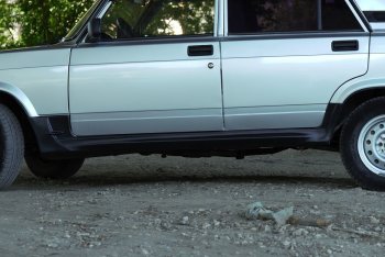 939 р. Пороги накладки Топор Лада 2104 (1984-2012) (Текстурная поверхность)  с доставкой в г. Белгород. Увеличить фотографию 6
