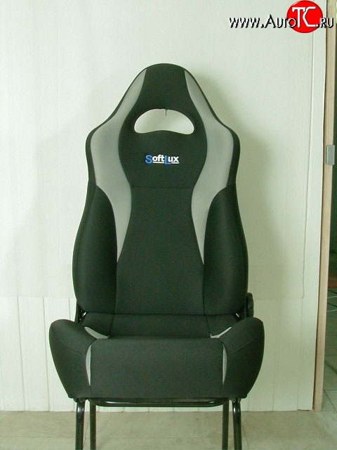 15 799 р. Комплект передних сидений SoftLux Лада 2107 (1982-2012) (Цвет: чёрный с чёрными вставками)  с доставкой в г. Белгород