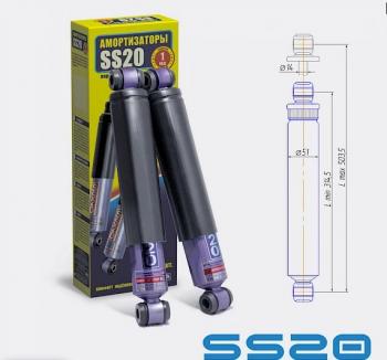 Комплект задних амортизаторов SS20 Лада 2101 - 2107 (Шоссе)