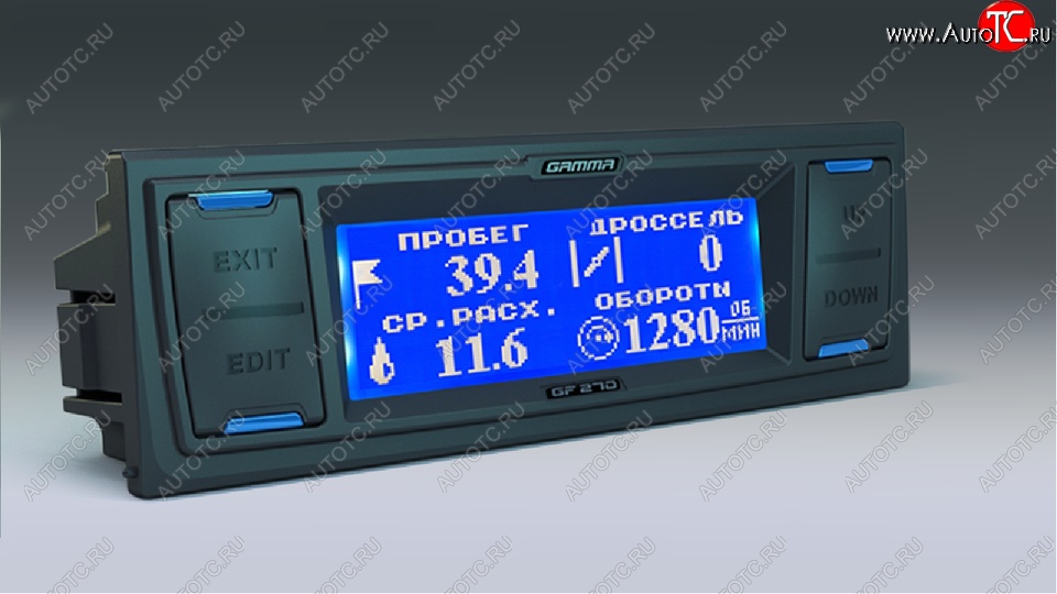 9 749 р. Бортовой компьютер Gamma GF 270 Лада 2107 (1982-2012) (Черная)  с доставкой в г. Белгород