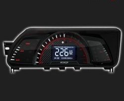 11 499 р. Приборная панель инжектор Gamma GF 625 Лада нива 4х4 2121 3 дв. 1-ый рестайлинг (2019-2021) (Подложка: чёрная)  с доставкой в г. Белгород. Увеличить фотографию 2