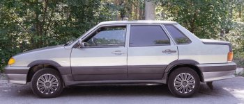 829 р. Пороги накладки Катран Лада 2109 (1987-2004) (Текстурная поверхность)  с доставкой в г. Белгород. Увеличить фотографию 5