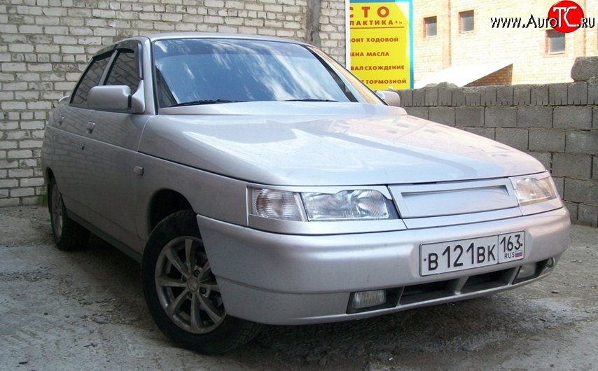649 р. Решётка радиатора Карлота Лада 2110 седан (1995-2007) (Неокрашенная)  с доставкой в г. Белгород