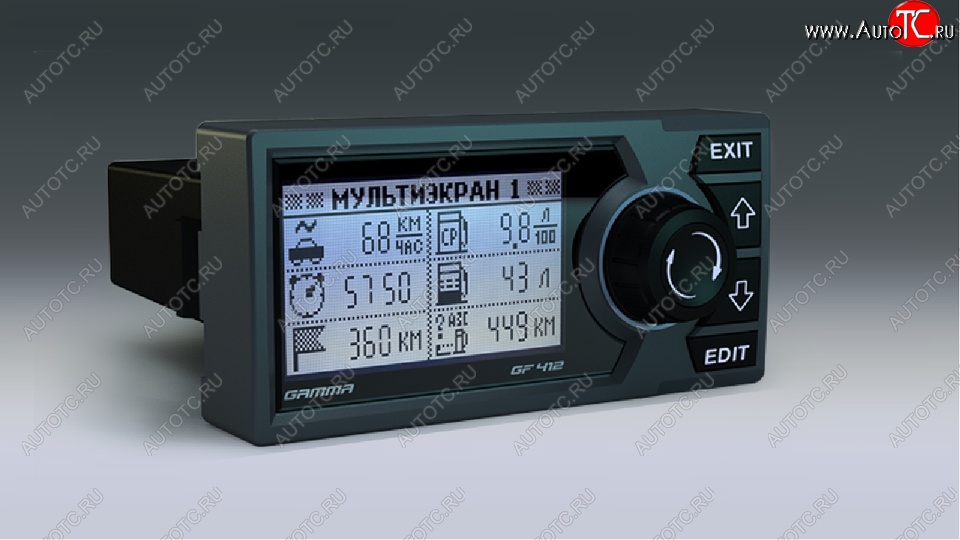 13 299 р. Бортовой компьютер Gamma GF 412 (для автомобилей со старой панелью)  Лада 2110 - 2112  с доставкой в г. Белгород