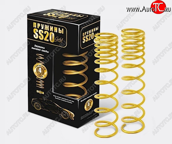 6 359 р. Пружины передние SS20 серии Gold Progressive Лада Приора 2172 хэтчбек дорестайлинг (2008-2014)  с доставкой в г. Белгород