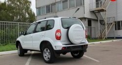 1 779 р. Чехол запасного колеса Chevrolet V4 Chevrolet Niva 2123 дорестайлинг (2002-2008) (Окрашенный)  с доставкой в г. Белгород. Увеличить фотографию 2
