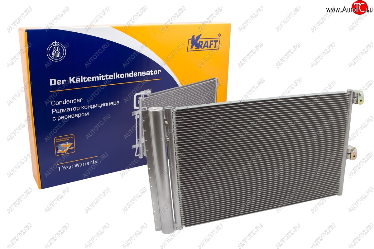 7 599 р. Радиатор кондиционера KRAFT Лада 2123 (Нива Шевроле) 1 рестайлинг (2009-2020)  с доставкой в г. Белгород