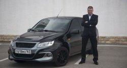 9 849 р. Передний бампер Razor Лада Гранта 1 2191 лифтбэк дорестайлинг  (2011-2013) (Неокрашенный)  с доставкой в г. Белгород. Увеличить фотографию 6