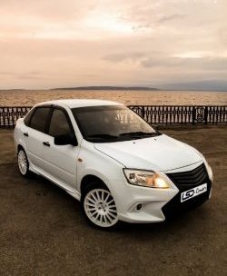 3 099 р. Пороги накладки Флагман Datsun on-DO седан дорестайлинг (2014-2019) (Неокрашенные)  с доставкой в г. Белгород. Увеличить фотографию 5