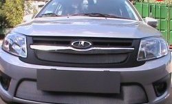 3 499 р. Сетка в воздухозаборник бампера с 2015 Arbori (15 мм) Лада Гранта 2190 седан  дорестайлинг (2011-2017) (хром)  с доставкой в г. Белгород. Увеличить фотографию 2