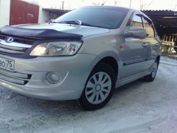 1 599 р. Пороги накладки Снайпер V2 Datsun on-DO седан дорестайлинг (2014-2019) (Неокрашенные)  с доставкой в г. Белгород. Увеличить фотографию 4