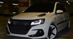 11 499 р. Пластиковый капот DTM Лада Гранта 1 2191 лифтбэк дорестайлинг  (2011-2013) (Неокрашенный)  с доставкой в г. Белгород. Увеличить фотографию 5