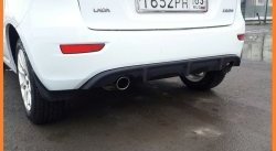 2 329 р. Диффузор заднего бампера Ралли-Спорт Лада Калина 2192 хэтчбек (2013-2018) (Цвет: Калина)  с доставкой в г. Белгород. Увеличить фотографию 2