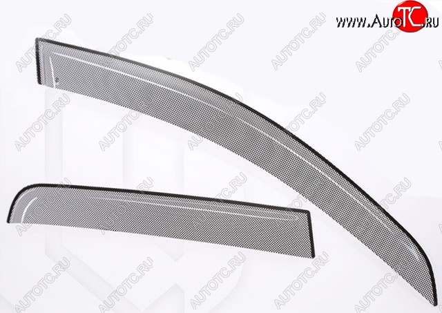 2 399 р. Дефлектора окон CA-Plastic Лада Ларгус дорестайлинг R90 (2012-2021) (Шелкография черная)  с доставкой в г. Белгород