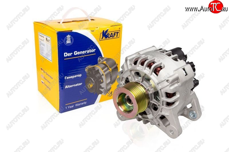 8 999 р. Генератор (100A) (1.6 8v) KRAFT Renault Sandero (BS) (2009-2014)  с доставкой в г. Белгород