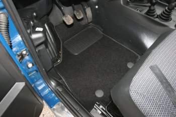 9 549 р. Текстильные коврики салона Klever Premium Лада нива 4х4 2121 3 дв. 1-ый рестайлинг (2019-2021) (Черные)  с доставкой в г. Белгород. Увеличить фотографию 2