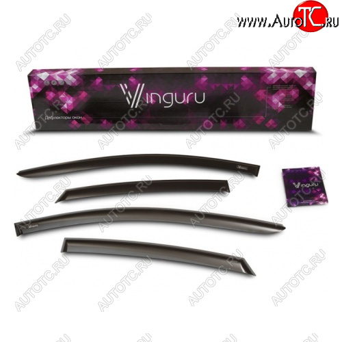 239 р. Дефлекторы окон Vinguru Лада нива 4х4 2121 (Legend) 3 дв. 2-ой рестайлинг (2021-2025)  с доставкой в г. Белгород