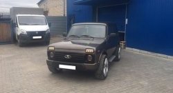 3 299 р. Дневные ходовые огни с поворотниками Тюн-Авто Classic Лада нива 4х4 2121 3 дв. 1-ый рестайлинг (2019-2021) (Поворотник в НИЖНЕЙ секции, светится равномерно)  с доставкой в г. Белгород. Увеличить фотографию 4