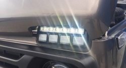 3 299 р. Дневные ходовые огни с поворотниками Тюн-Авто Classic Лада нива 4х4 2121 3 дв. 1-ый рестайлинг (2019-2021) (Поворотник в НИЖНЕЙ секции, светится равномерно)  с доставкой в г. Белгород. Увеличить фотографию 5