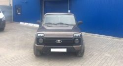 3 299 р. Дневные ходовые огни с поворотниками Тюн-Авто Classic Лада нива 4х4 2121 3 дв. 1-ый рестайлинг (2019-2021) (Поворотник в НИЖНЕЙ секции, светится равномерно)  с доставкой в г. Белгород. Увеличить фотографию 8